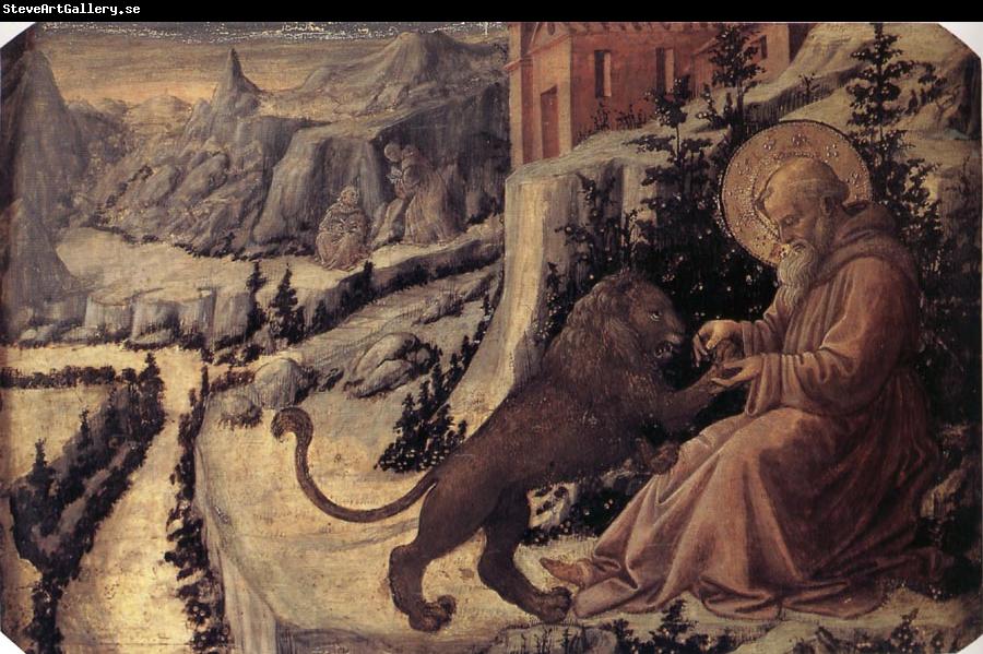 Fra Filippo Lippi St Jerome and the Lion